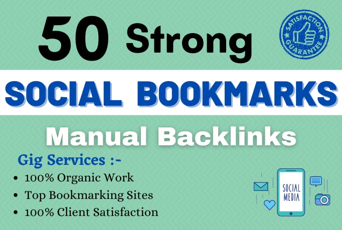  Do 50 social bookmarking on high da backlinks