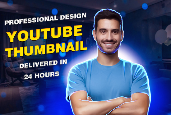 I will design stylish youtube thumbnail for your video