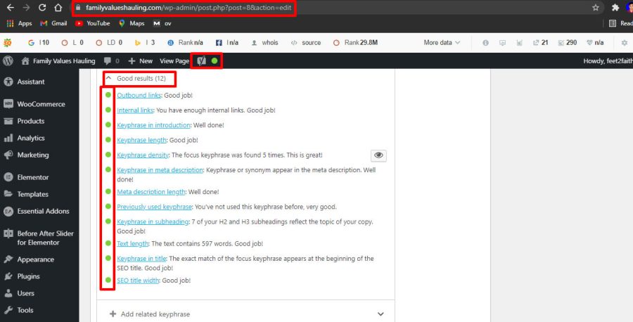 I will do website on page SEO and technical optimization service of wordpress site