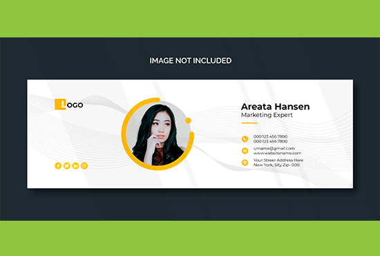 I will create html email signature or clickable email signature