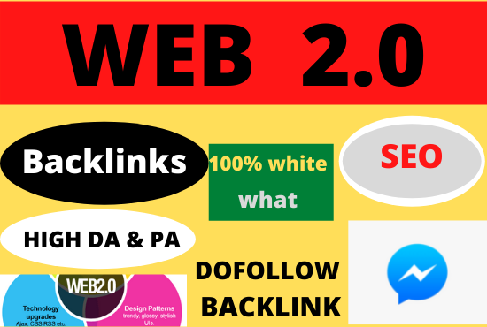 80 web20 dofollow Backlinks High Authority Permanent Contextual White Hat SEO Link Building
