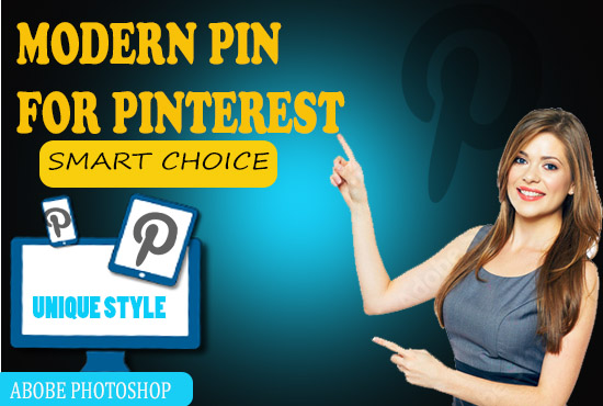 I will design modern pin for Pinterest 