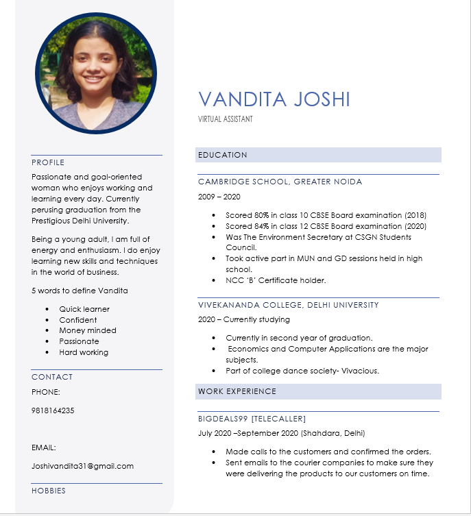 Virtual Assistant (Data entry, Excel, MSworld, MSoffice, Contentwriting, GraphicDesign, Branding)