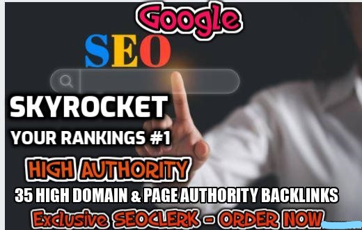 I will physically make 35 High Domain Authority And Page Authority BACKLINKS (web 2.0 pro-files). 