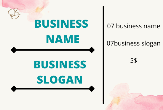 I will create catchy business name , slogan and domain research