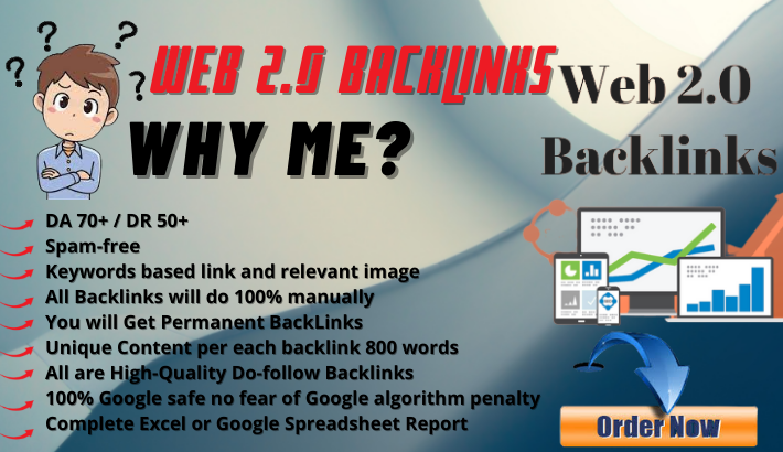 I will build 500 web 2 0 backlinks manually