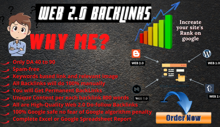 manually build web 2.0 backlinks with high DA websites