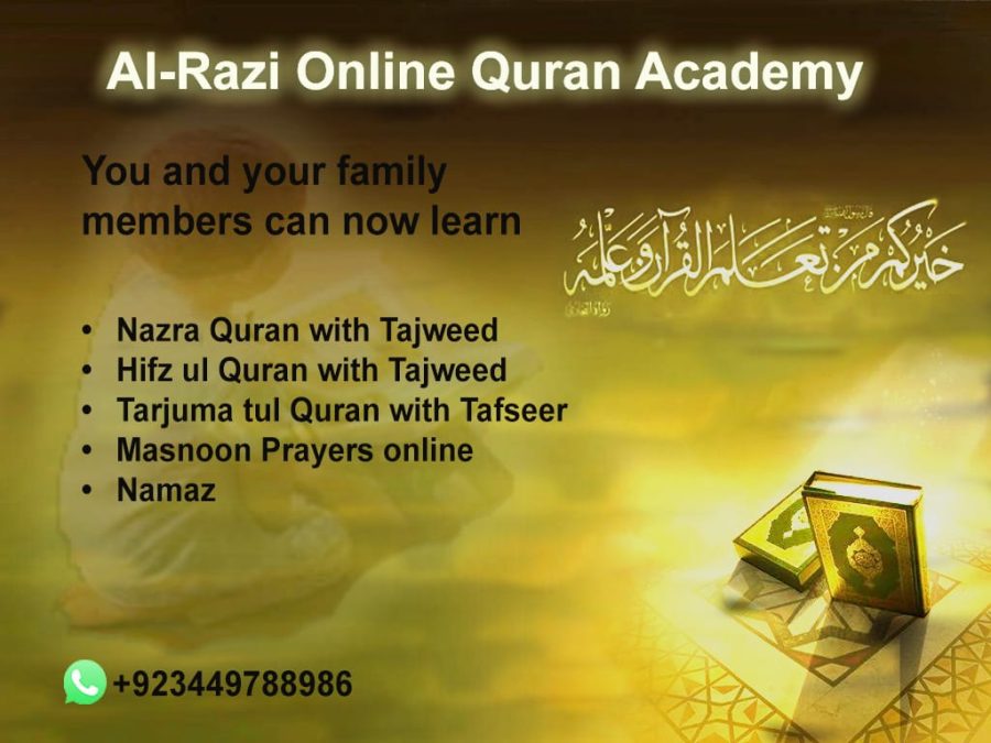 I will teach you Quran with tajwed, translation,namaz and prayers