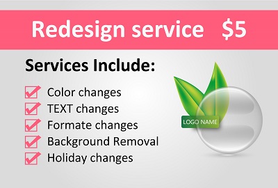 I will edit, update, redesign the logo and any graphics