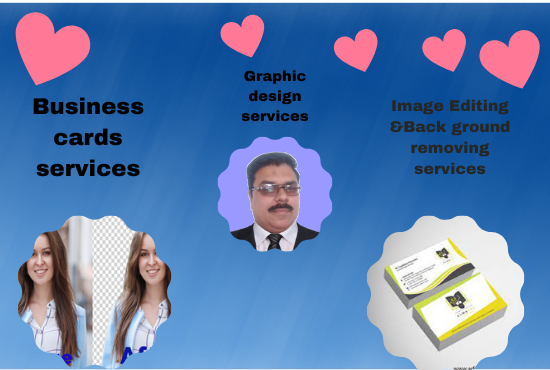 I will do high quality image editing ,background removal and Business card design.
