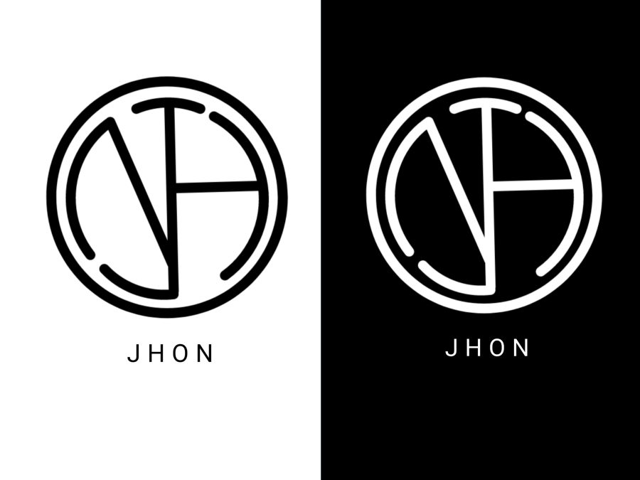 Create a design logo from your name or brand 