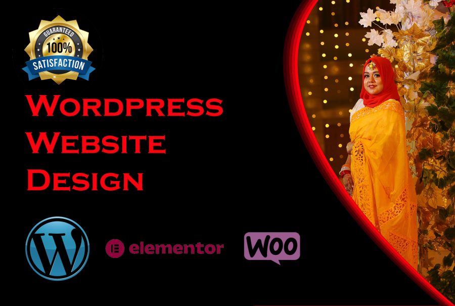 Design wordpress website, landing page