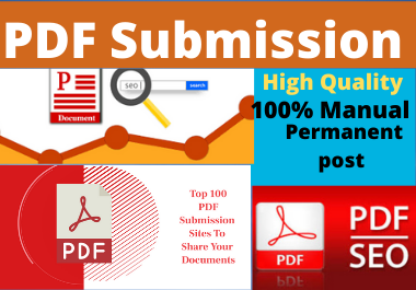 I will do 80 Dofollow Manually PDF submission on top high authority site