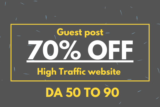 I will build powerful backlinks for your website in guest post services 