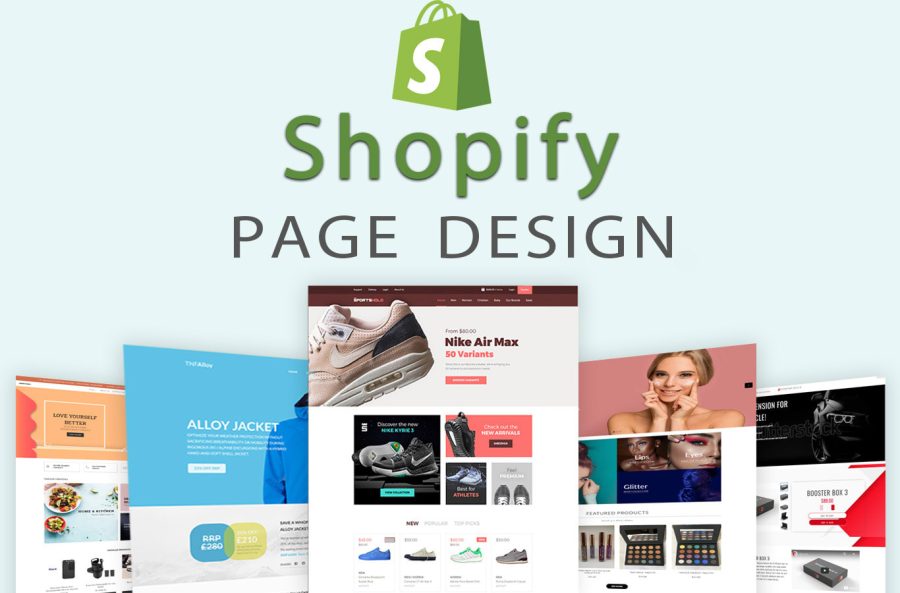 I will do shopify page design,landing page,product page,sales page