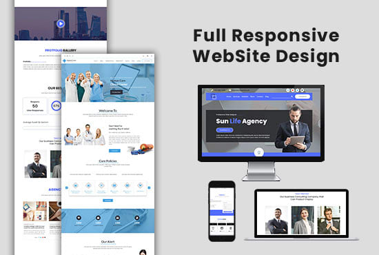 I will do a modern responsive wordpress website design, redesign with elementor pro