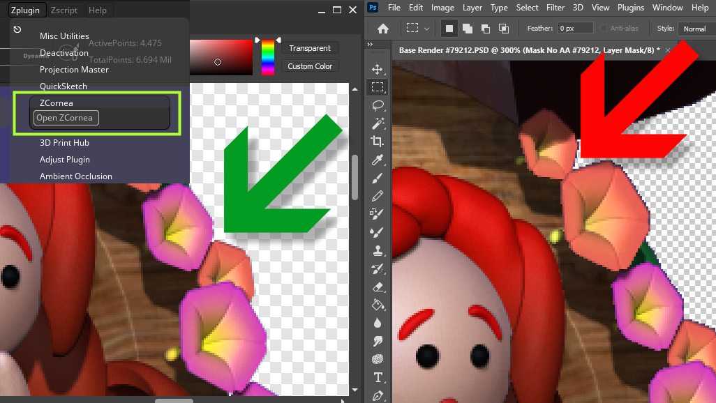 zcorona pro zbrush, zbrush plugin, best 3d graphics plugin