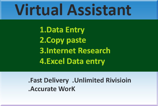 i will do data entry, copy past and typing work correctly