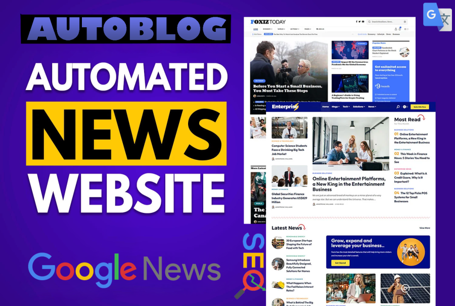 Automated News Website or Autoblog for passive income