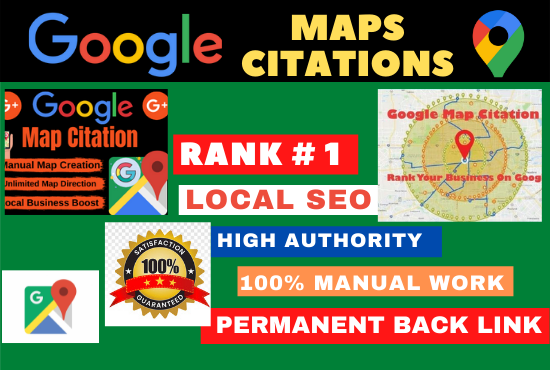 I will create manual 500 Google map citation For high quality local SEO 