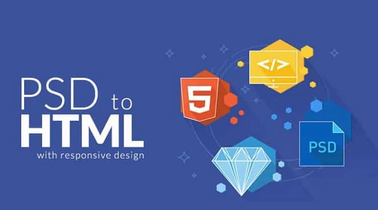 Convert PSD,figma,png,XD etc to responsive html css web page