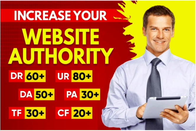 I will increase Domain Rating (Ahrefs DR), Domain Authority (Moz DA) and Page Authority (PA) with 10