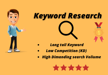 I will research the best keywords for top rank on Google.