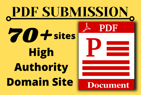  70 Pdf submission and dofollow backlinks high authority document sharing sites