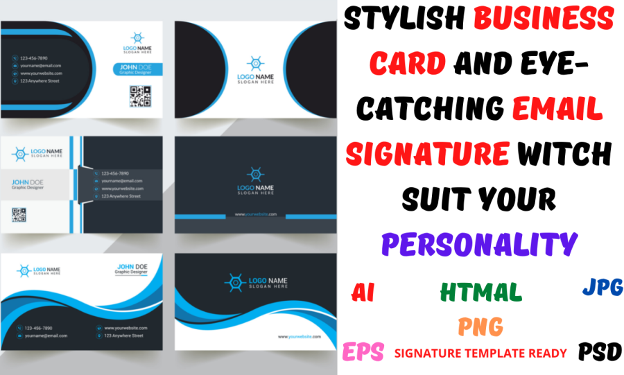 I WILL PROVIDE AN EYE-CATCHING EMAIL SIGNATURE AND A BUISNESS CARD. 