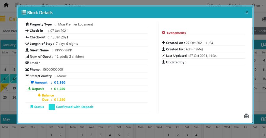 I develop web applications in php javascript css. this is a web application for booking system