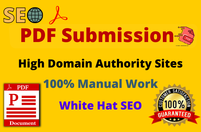 80 PDF Submission Exclusive High authority website Do follow backlinks permanent link building 