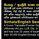 I will do professionally translate english to sinhala