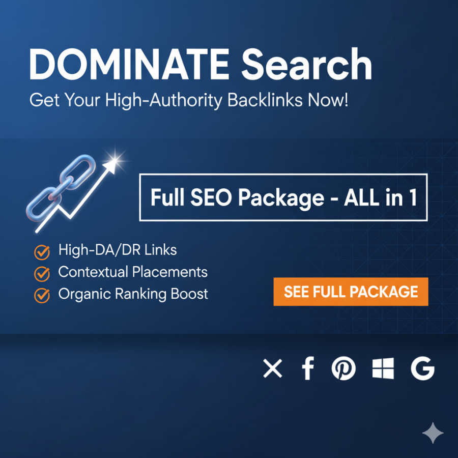 Complete SEO Authority Package: All Included SEO Backlinks