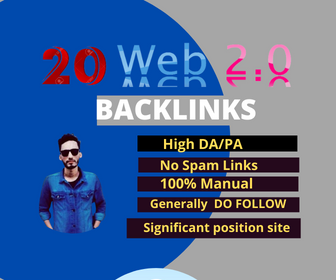 I will create manually 20 web 2 .0 super buffer blog high authority backlinks