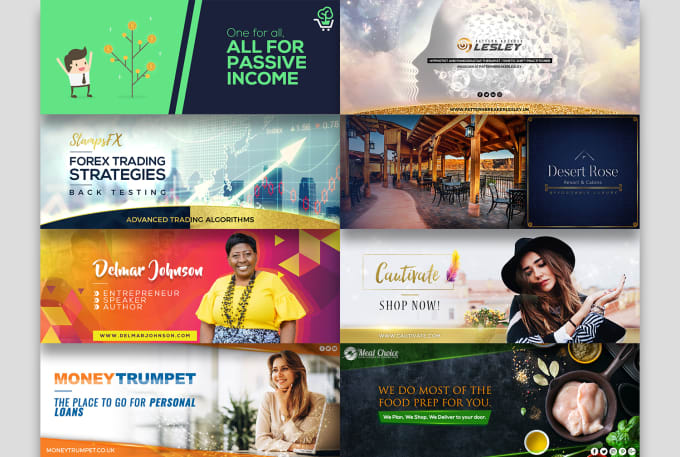 I will design professional web banners and ads