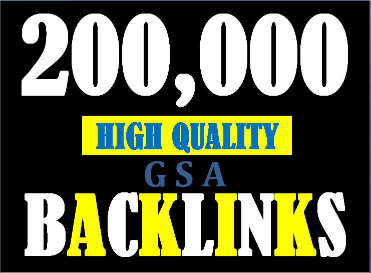 I will do 200,000 high quality gsa backlinks blast link juice for ranking on google. 