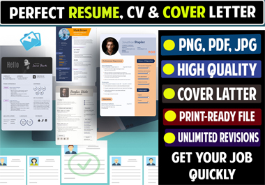 I will make a professional resume, executing resume & cover letter