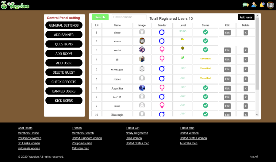 A Live Group Chat Room web script 