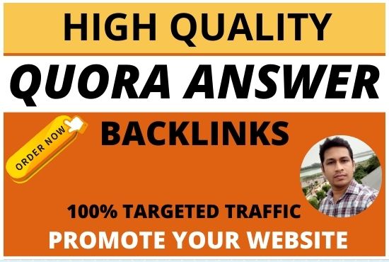 I will provide your niche relevant website with 20 high quality Quora answer backlinks