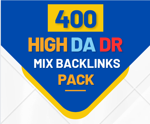 Get 400 DA DR Mix Foundation Backlinks For Website SEO