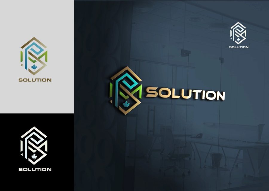 I will design modern minimalist initial business logo design