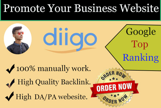 I will create 50 diigo backlink with high da pa