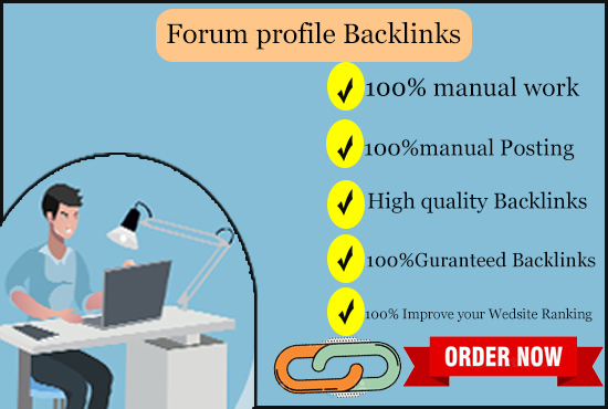 I will provide 50 do follow forum profile backlinks