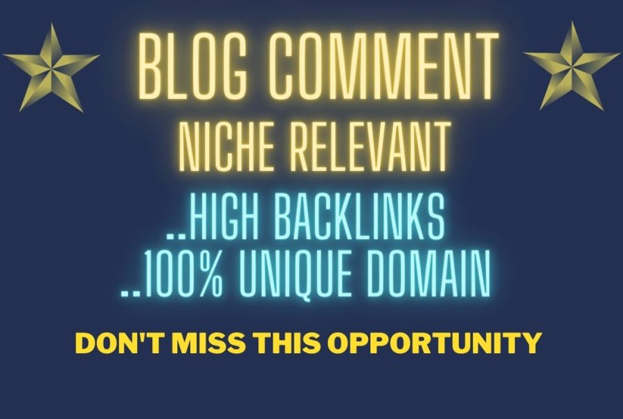 I will provide 80 niche relevant blog comments backlinks. 