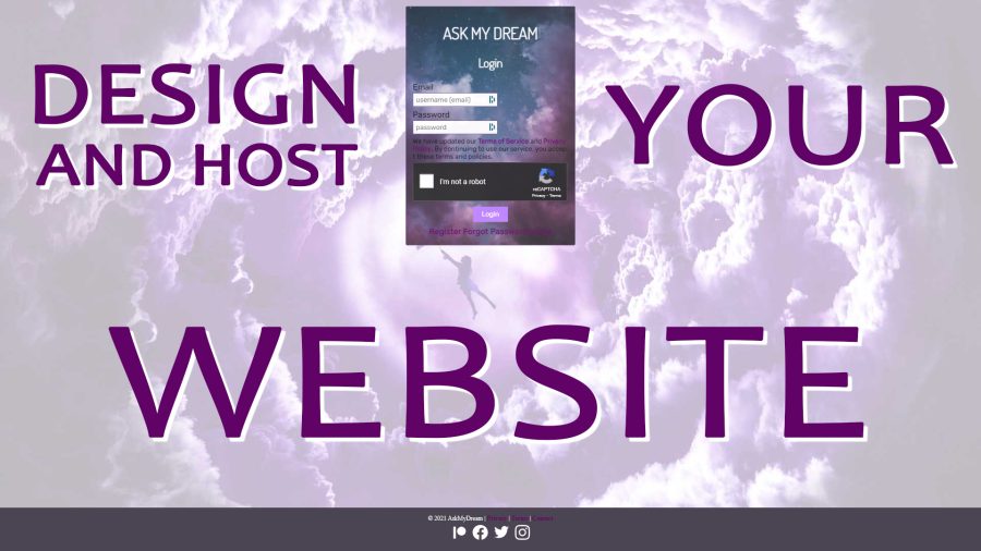 Host, Design and Develop your amazing Website