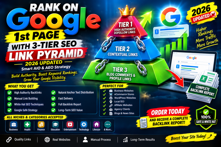 I Will Build High-Authority 3-Tier Contextual Dofollow Backlinks