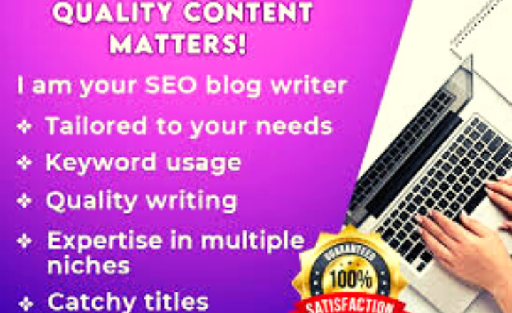 I will do SEO blog writing, article writing and website content
