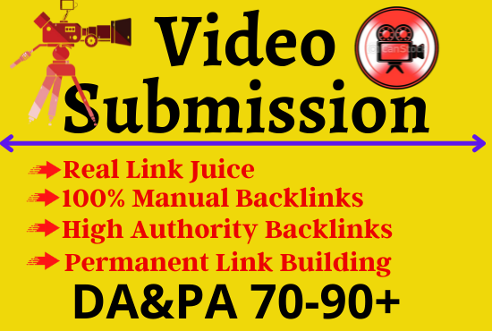 I will do video submission to top ranked 70 sites