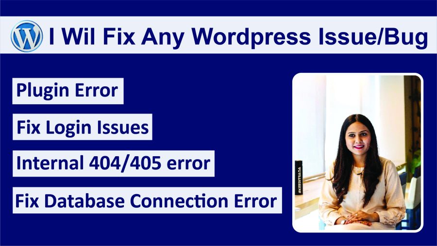 I will fix wordpress bugs, issues or errors for you