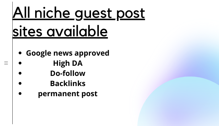 I will do high authority offpageseo and do-follow backlink 